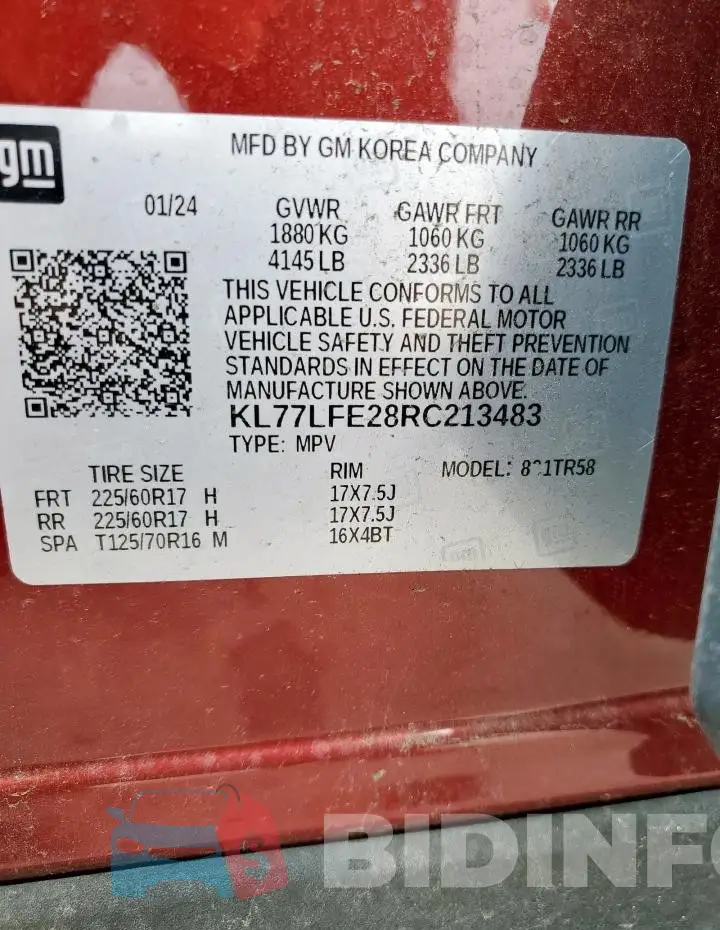 KL77LFE28RC213483 Photo# 13