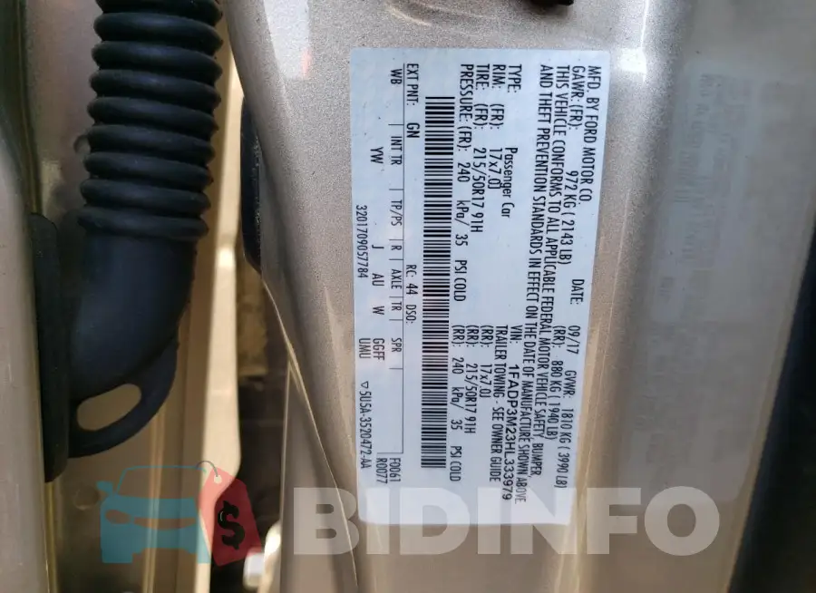 1FADP3M23HL333979 Photo# 12