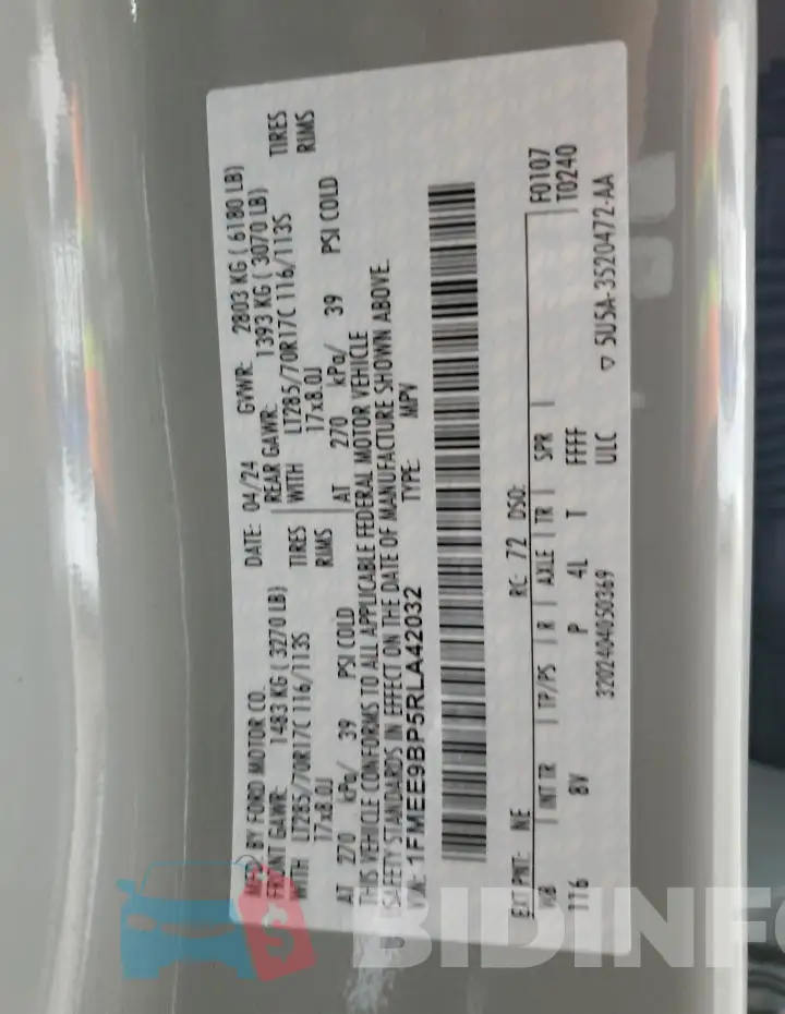 1FMEE9BP5RLA42032 Photo# 13