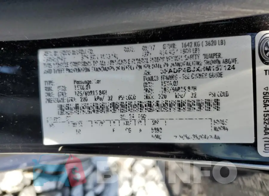 3FADP4BJXHM157124 Photo# 12