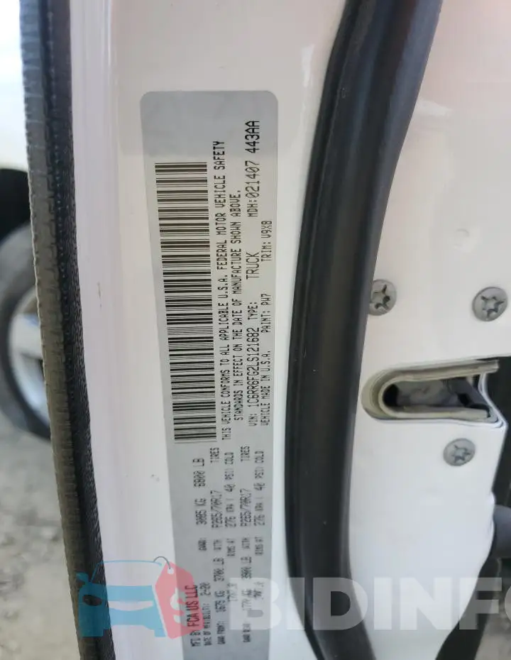 1C6RR6FG2LS121682 Photo# 13