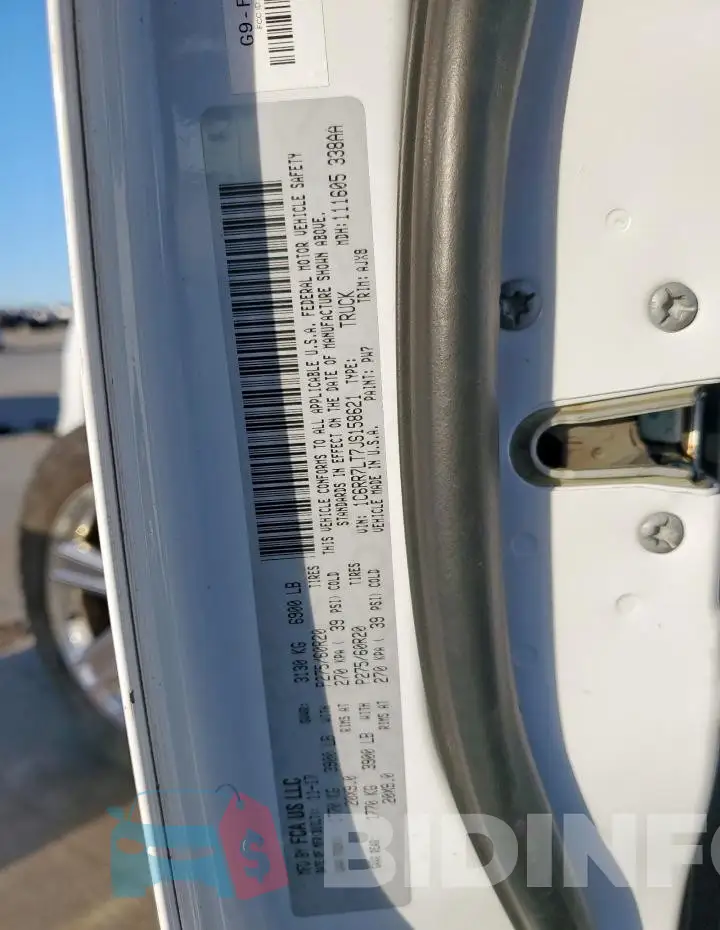 1C6RR7LT7JS158621 Photo# 12