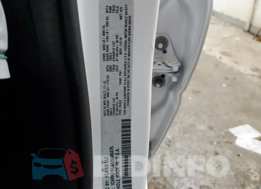 1C6RRFBG6NN480475 Photo# 13