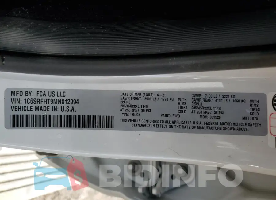 1C6SRFHT9MN812994 Photo# 12