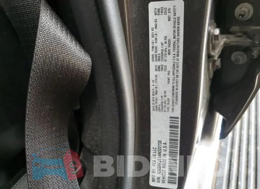 1C6SRFJT1NN322738 Photo# 12