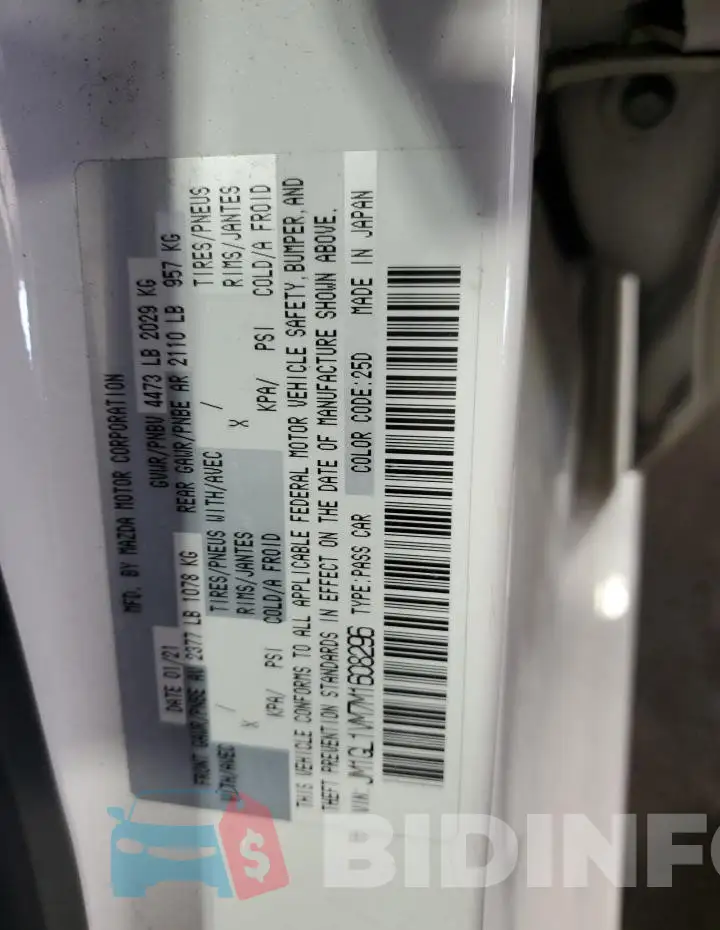 JM1GL1VM7M1608296 Photo# 12