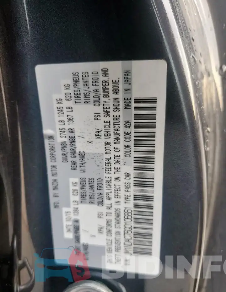 JM1NDAC76G0106861 Photo# 12