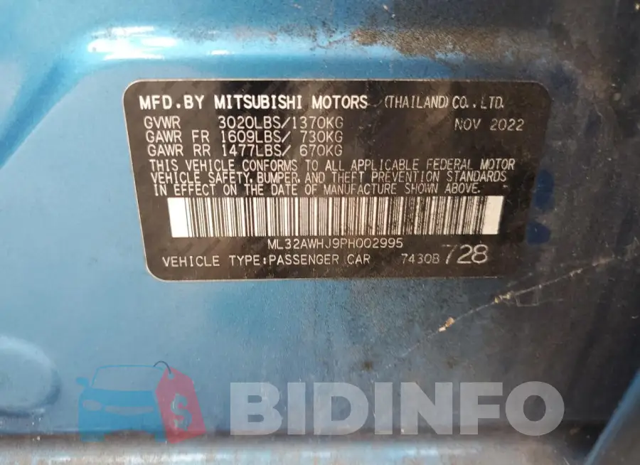 ML32AWHJ9PH002995 Photo# 13