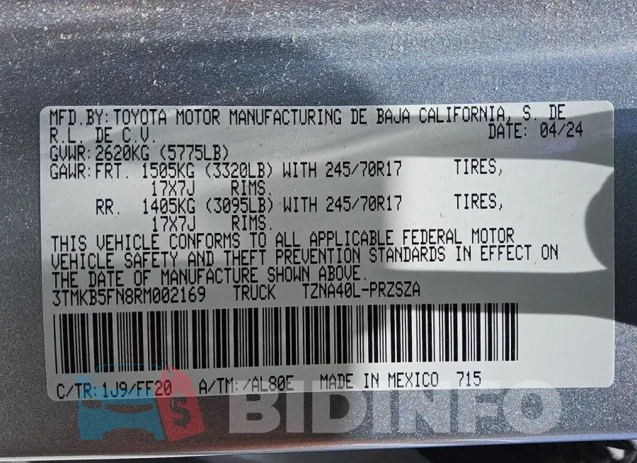 3TMKB5FN8RM002169 Photo# 12
