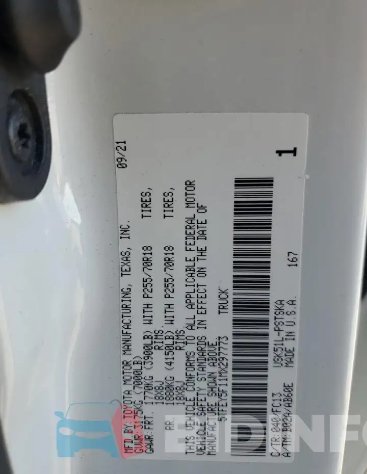 5TFEY5F11MX297773 Photo# 12