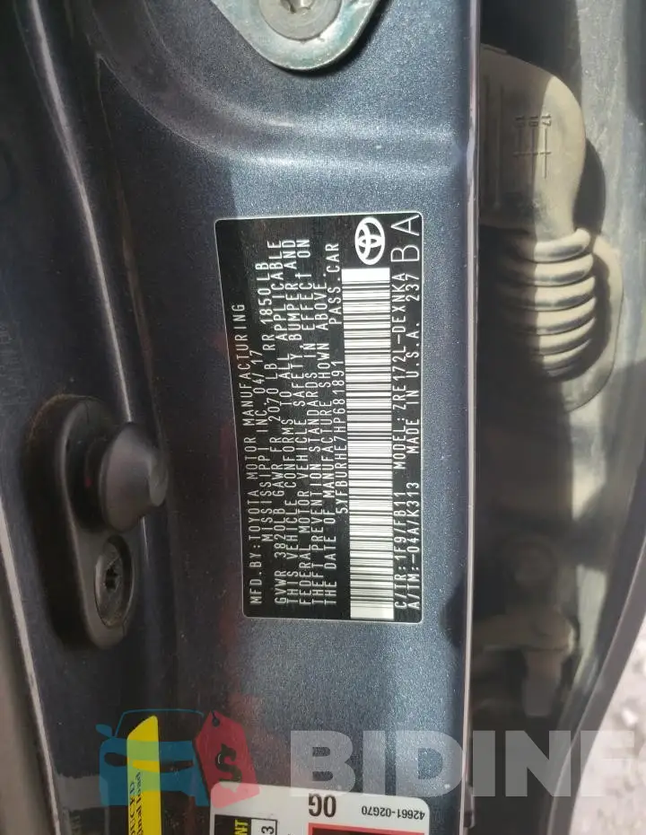 5YFBURHE7HP681891 Photo# 12