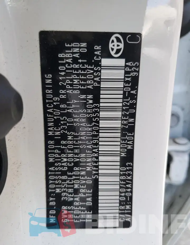 5YFEPRAE9LP075533 Photo# 13