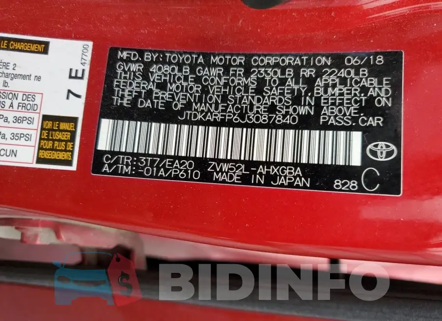 JTDKARFP6J3087840 Photo# 12