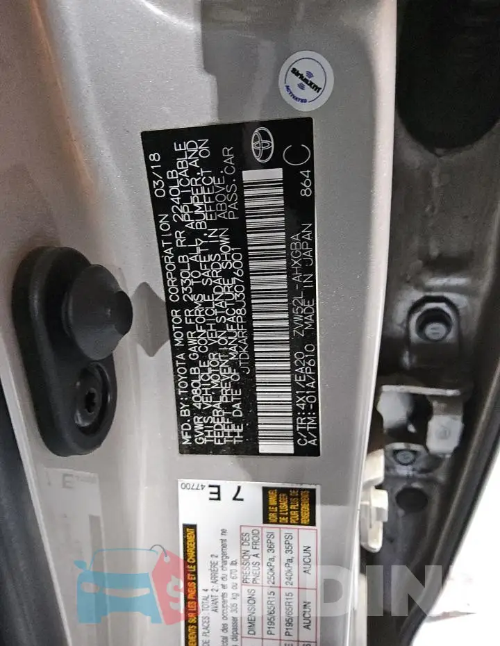 JTDKARFP8J3076001 Photo# 12