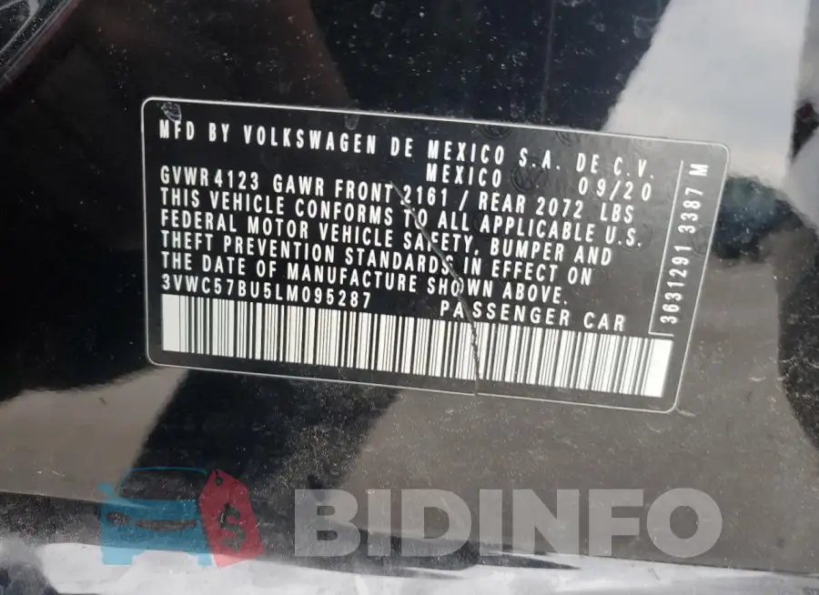 3VWC57BU5LM095287 Photo# 12