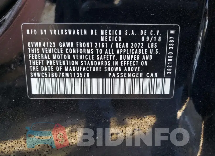 3VWC57BU7KM113576 Photo# 12