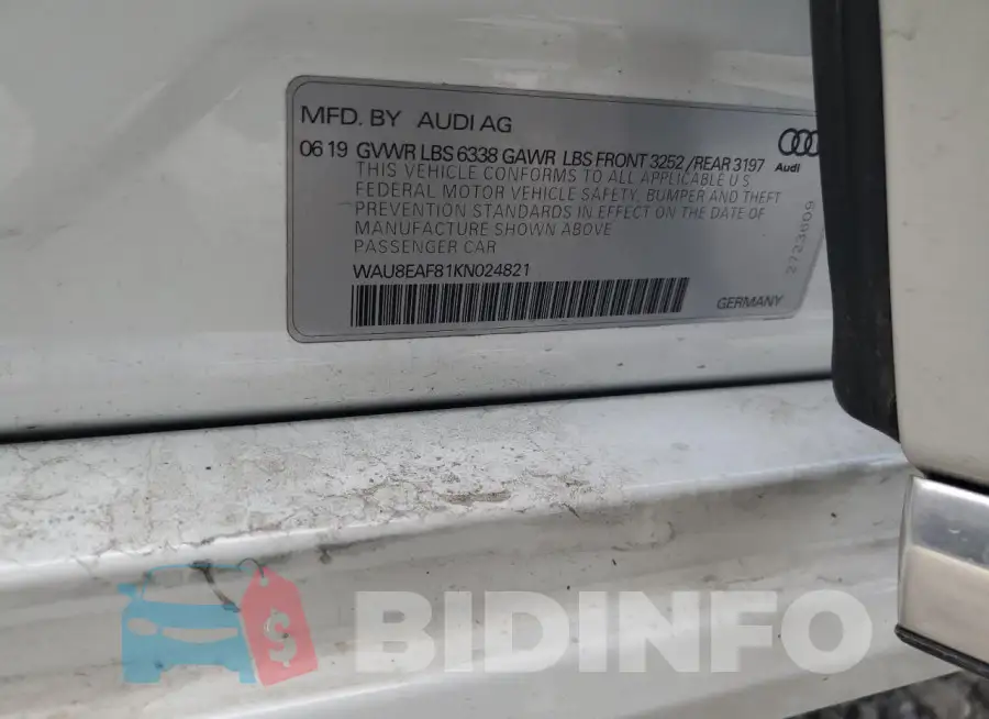WAU8EAF81KN024821 Photo# 12