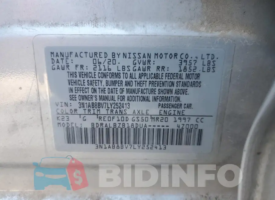 3N1AB8BV7LY252413 Photo# 12