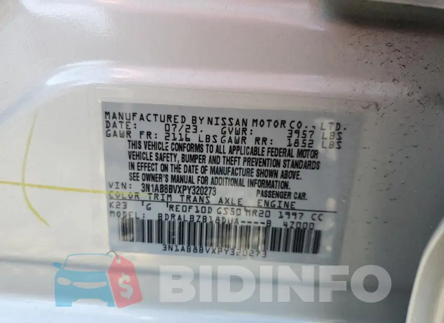 3N1AB8BVXPY320273 Photo# 13