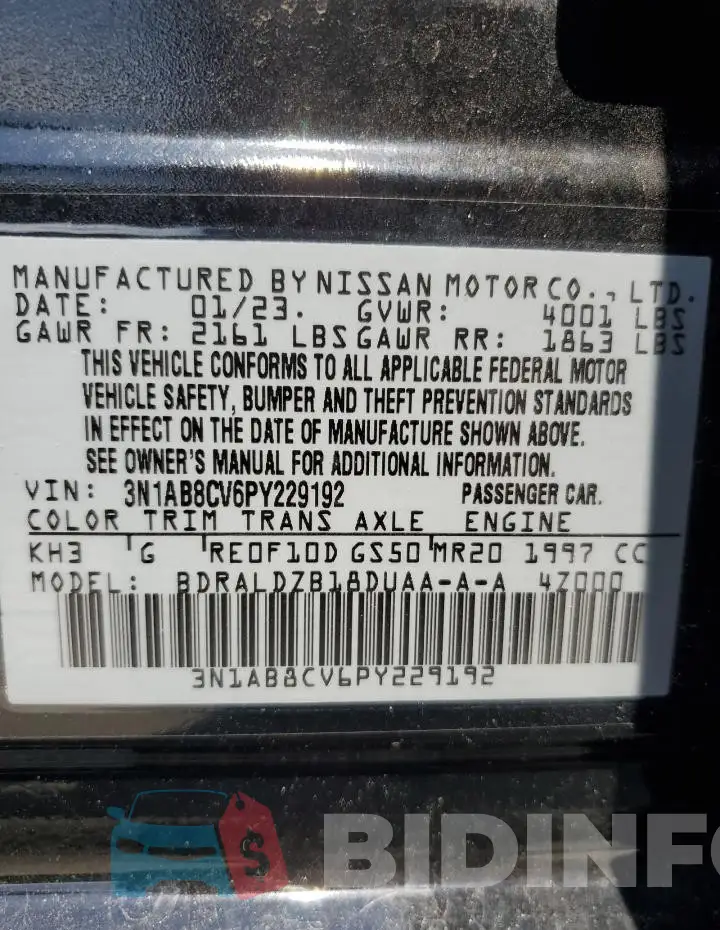 3N1AB8CV6PY229192 Photo# 12