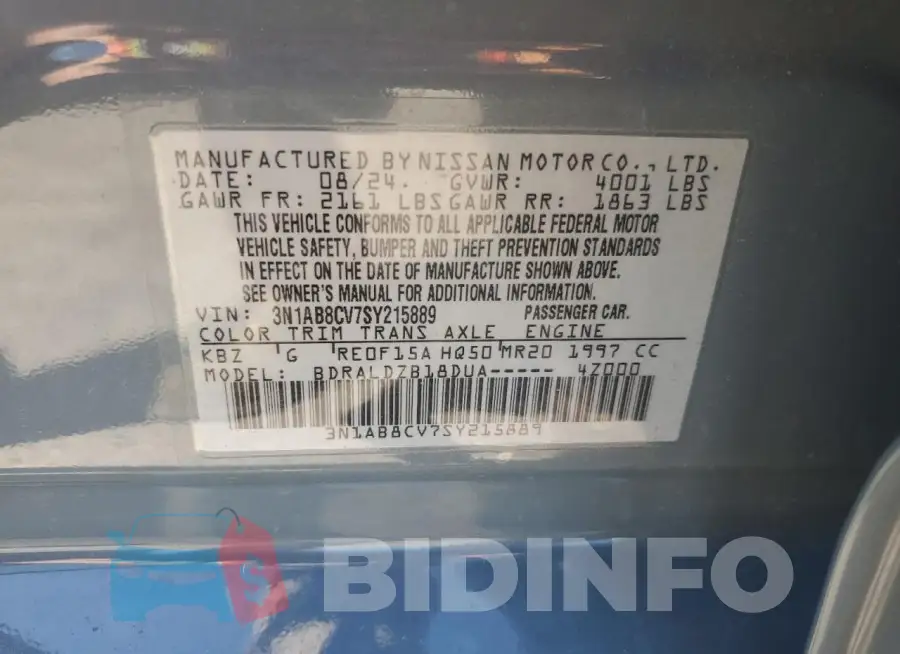 3N1AB8CV7SY215889 Photo# 13