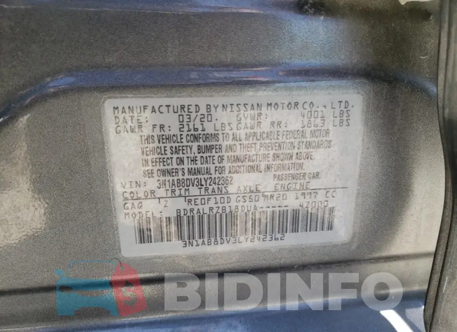 3N1AB8DV3LY242362 Photo# 12