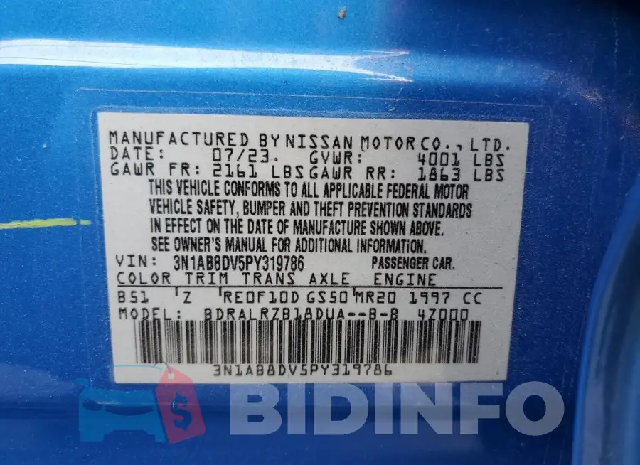 3N1AB8DV5PY319786 Photo# 12
