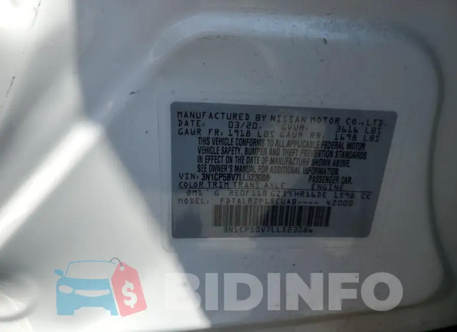 3N1CP5BV7LL523086 Photo# 13