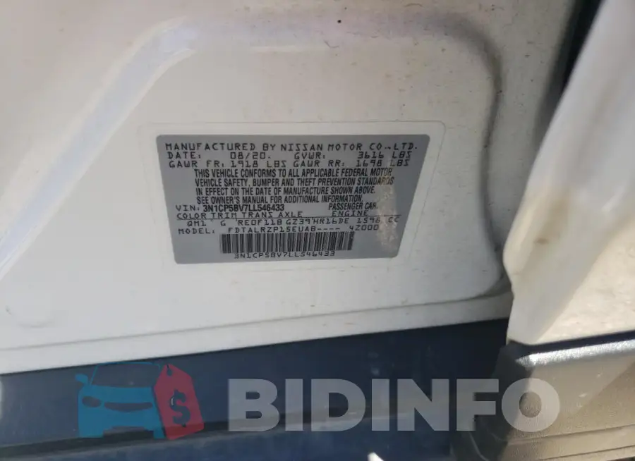 3N1CP5BV7LL546433 Photo# 13