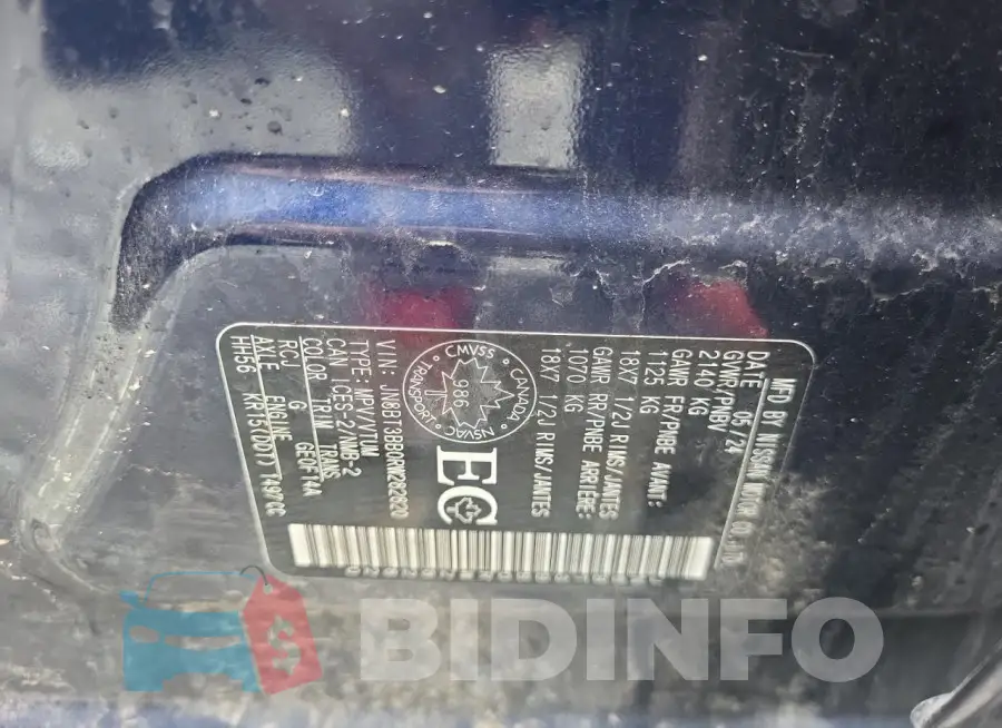 JN8BT3BB0RW282820 Photo# 13