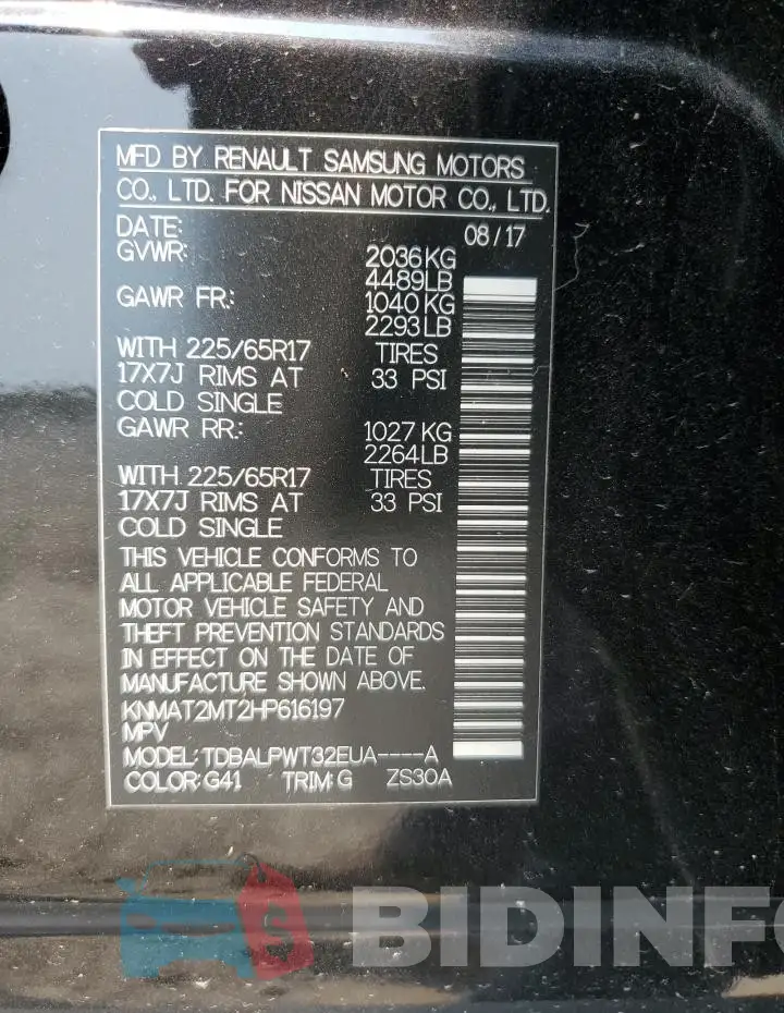 KNMAT2MT2HP616197 Photo# 13