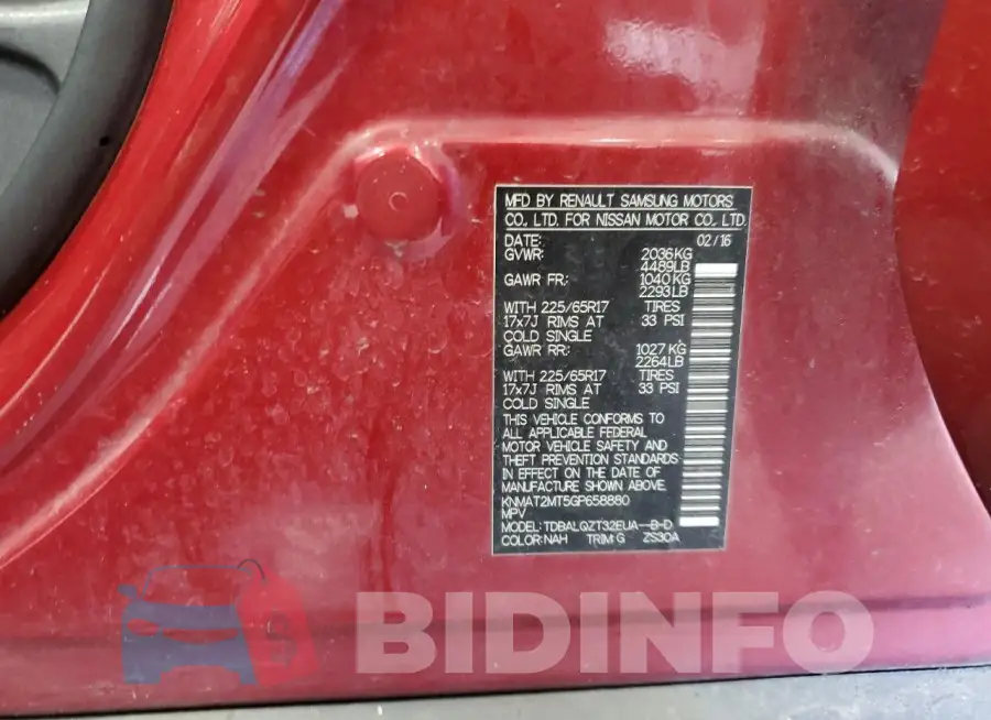 KNMAT2MT5GP658880 Photo# 13