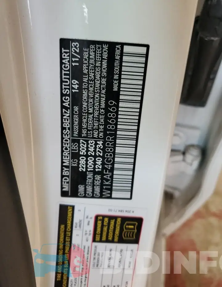 W1KAF4GB8RR186869 Photo# 13