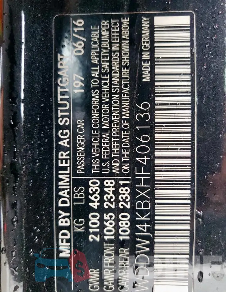 WDDWJ4KBXHF406136 Photo# 12