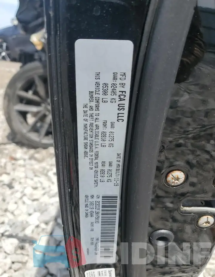 2C3CDZFJ9KH750103 Photo# 12