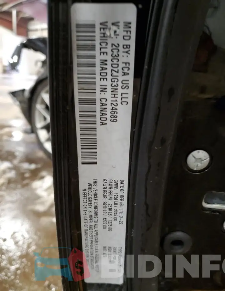 2C3CDZJG3NH124689 Photo# 12