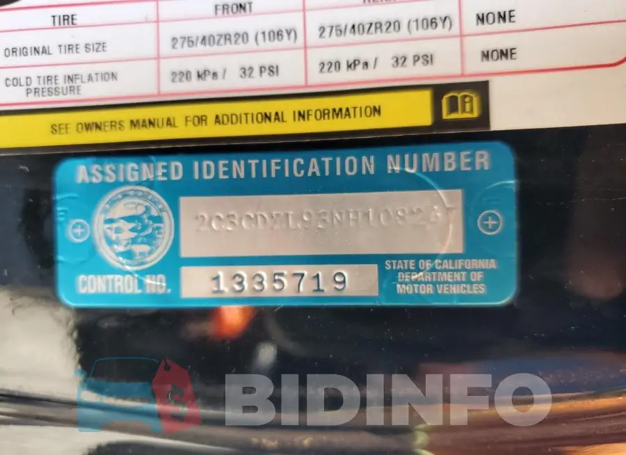 2C3CDZL93NH108247 Photo# 12