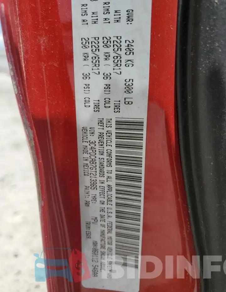 3C4PDCAB7GT213965 Photo# 13