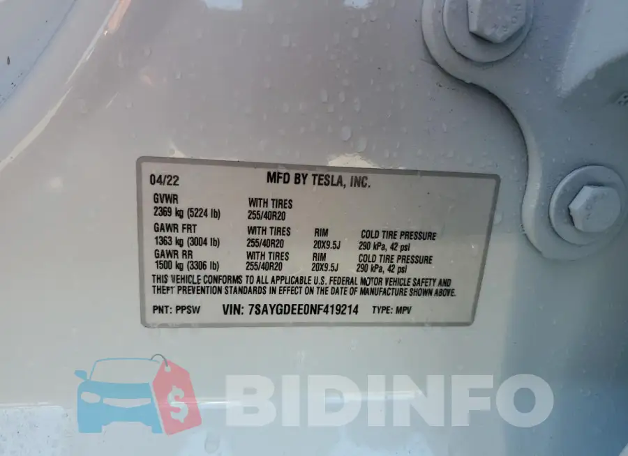 7SAYGDEE0NF419214 Photo# 12