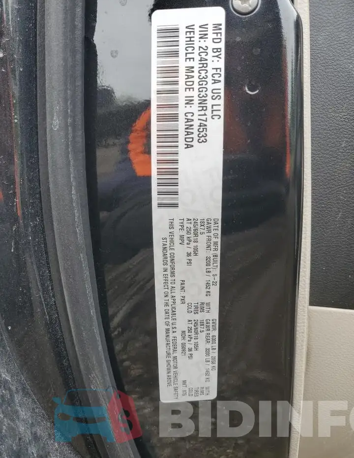 2C4RC3GG3NR174533 Photo# 13