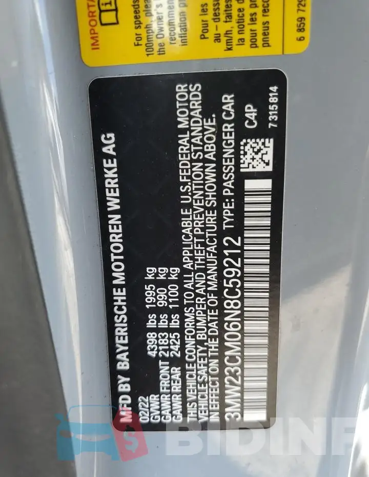 3MW23CM06N8C59212 Photo# 12