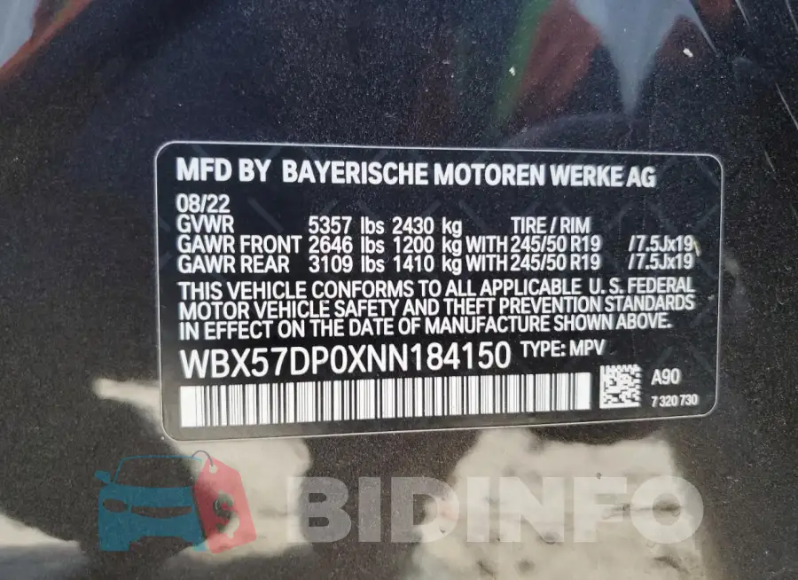 WBX57DP0XNN184150 Photo# 14