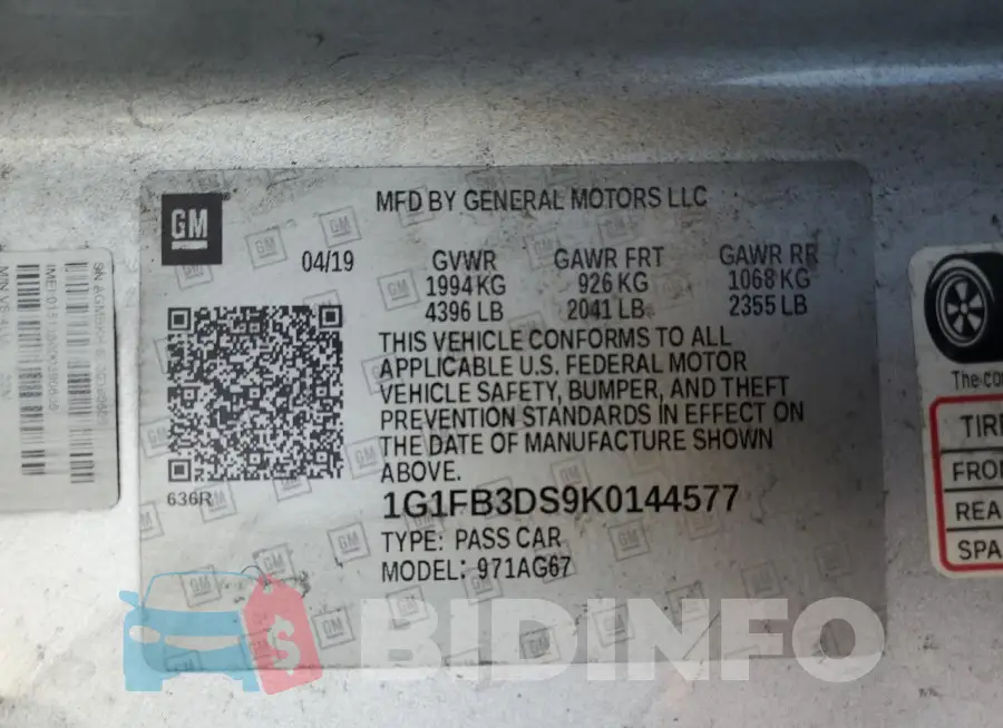 1G1FB3DS9K0144577 Photo# 12