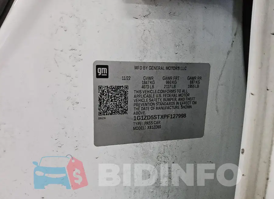 1G1ZD5STXPF127998 Photo# 12