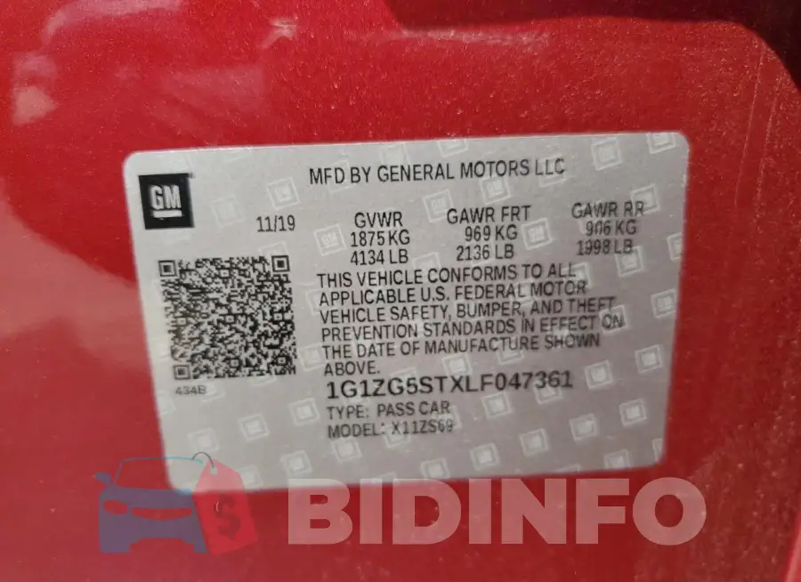 1G1ZG5STXLF047361 Photo# 12