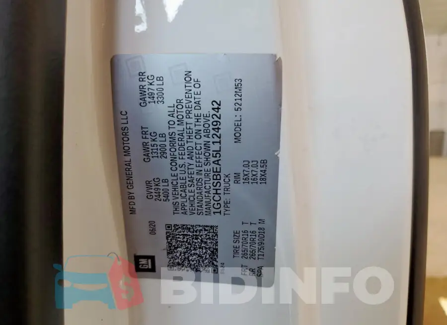 1GCHSBEA5L1249242 Photo# 12