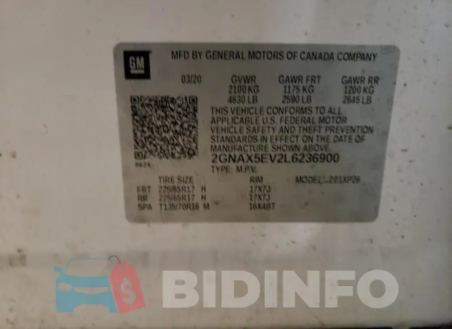 2GNAX5EV2L6236900 Photo# 13