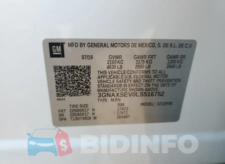 3GNAXSEV0LS516752 Photo# 13