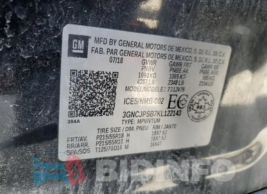 3GNCJPSB7KL122143 Photo# 13