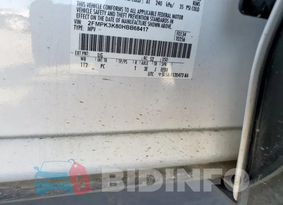 2FMPK3K80HBB68417 Photo# 13